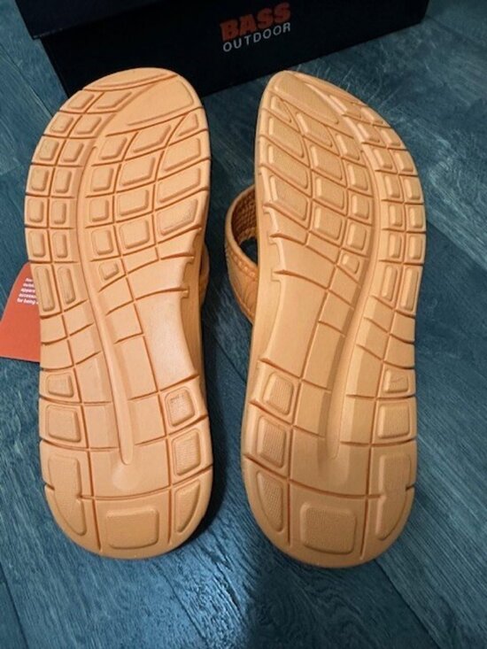 Bass Outdoor Mens Topo Thong Everyday Orange Sandal Boat Shoe 8.5 Flip Flops main image 5